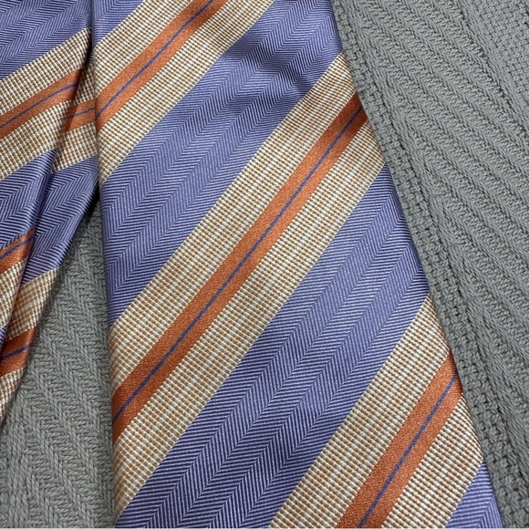 Lincs David Chu 100% silk necktie, made in Italy, spring colors - Picture 3 of 6